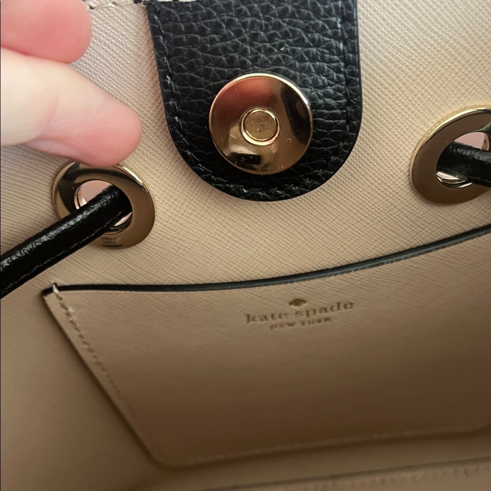Kate Spade Black Crossbody Bag with Gold Accents - Picture 3 of 10